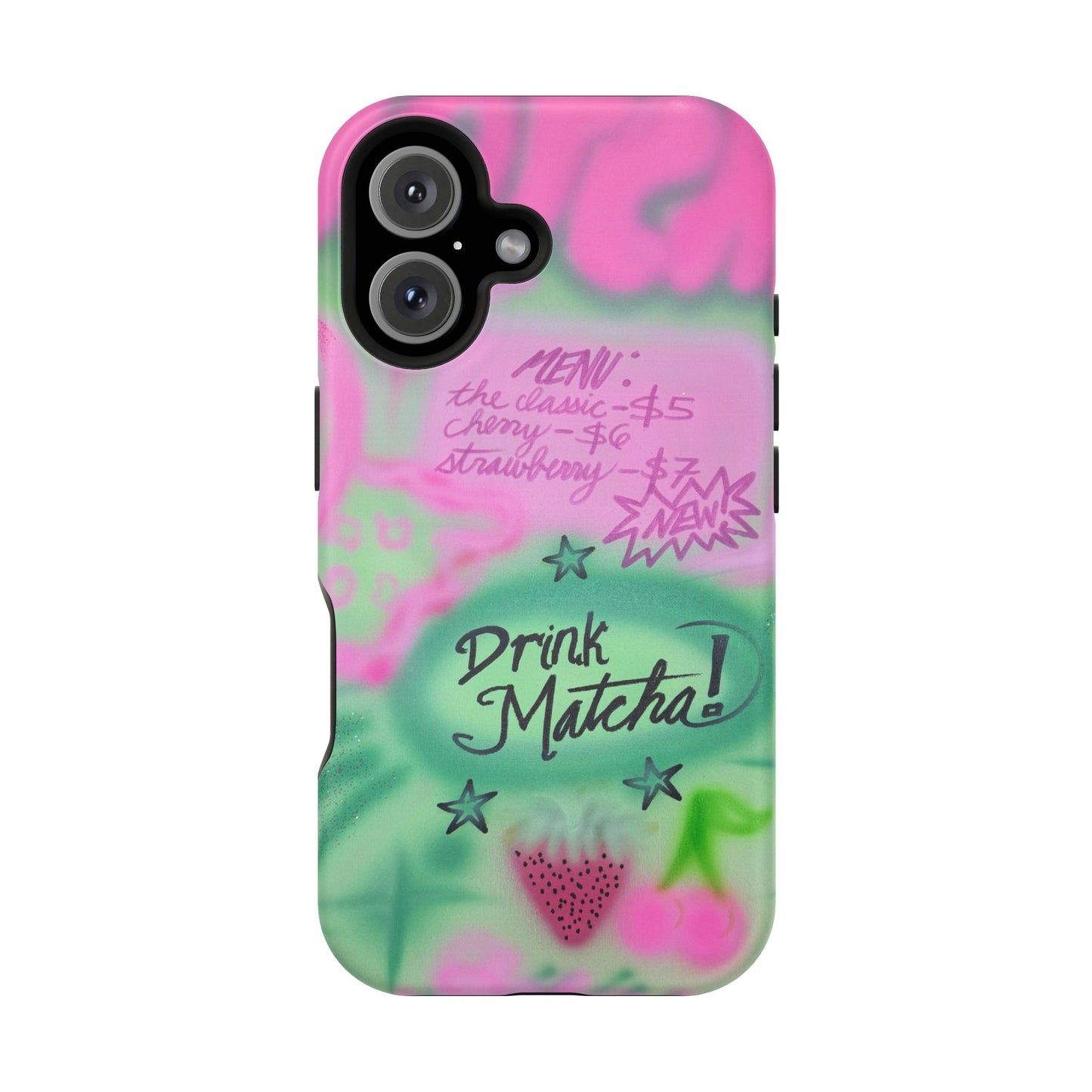 MagSafe "matcha!" airbrush iPhone case