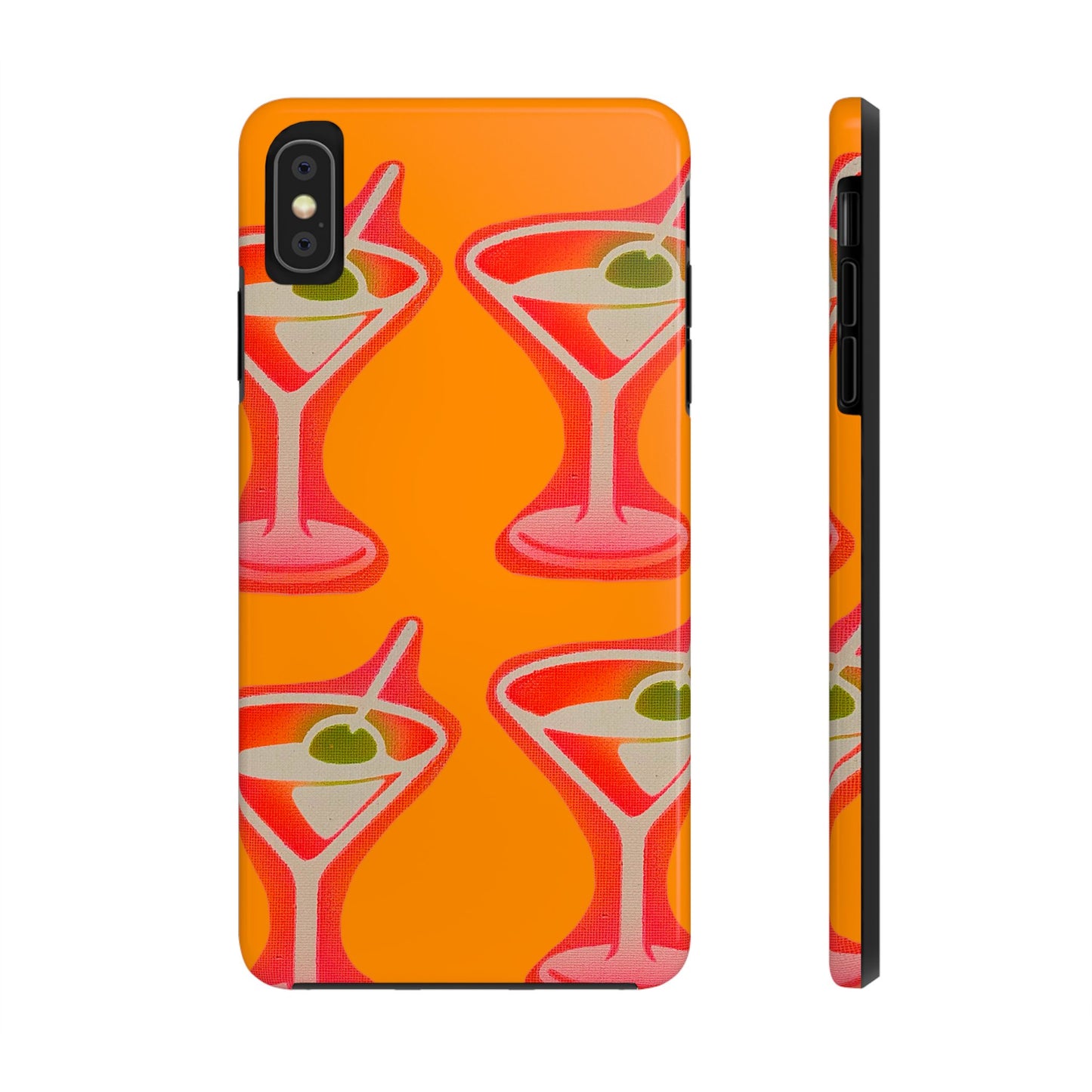 "shaken, not stirred” airbrush iPhone case