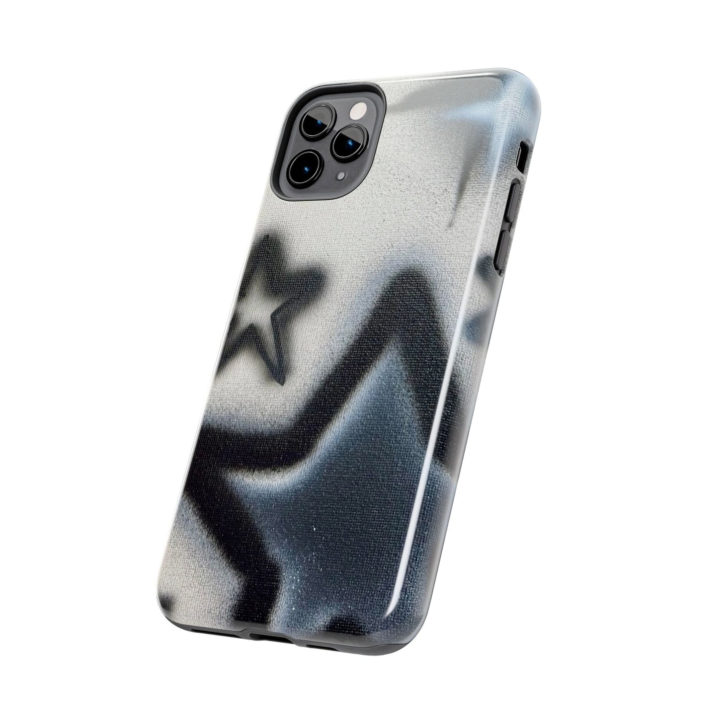 "black & white stars" airbrush iPhone case
