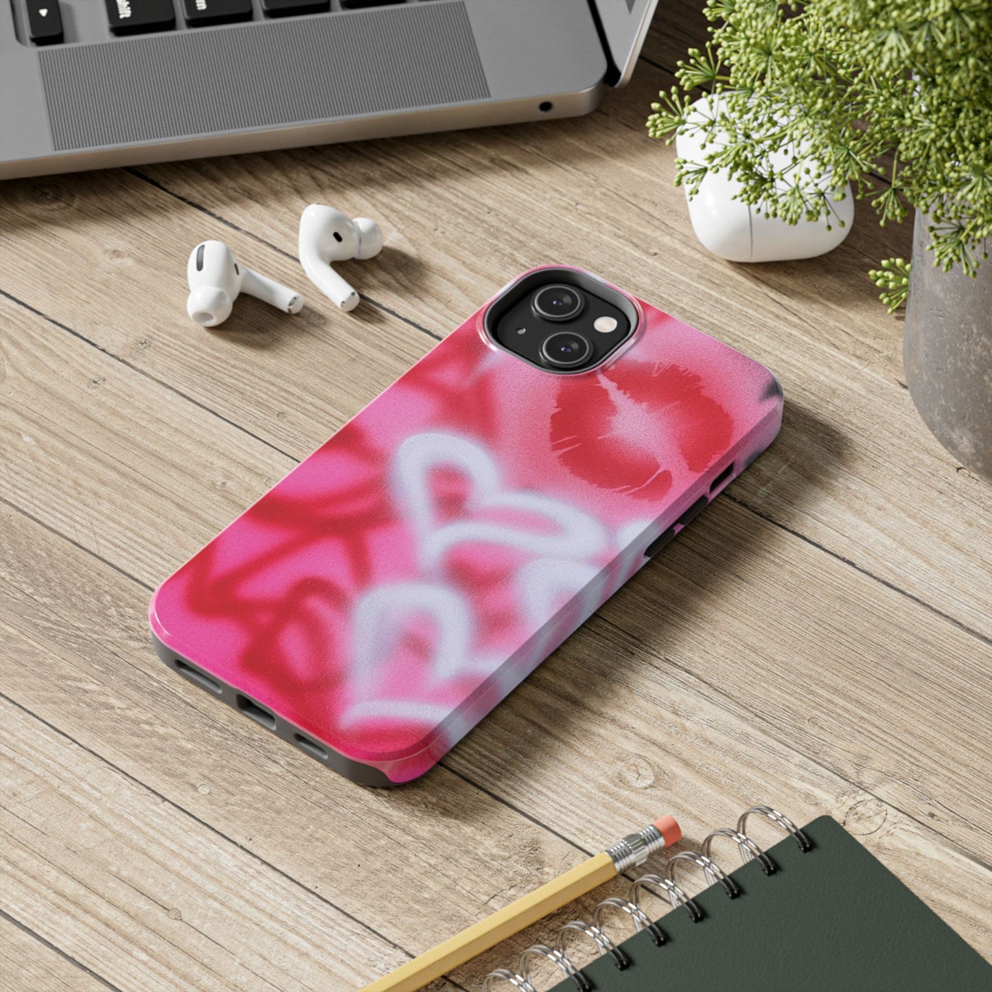 "romantic rush" airbrush iPhone case