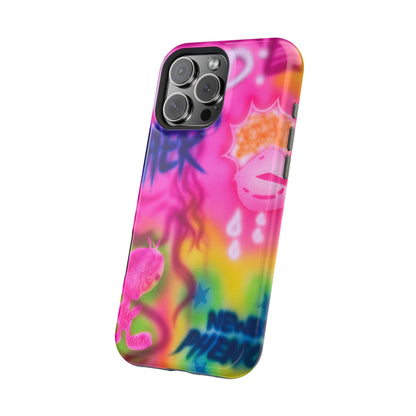 MagSafe "wanted" airbrush iPhone case