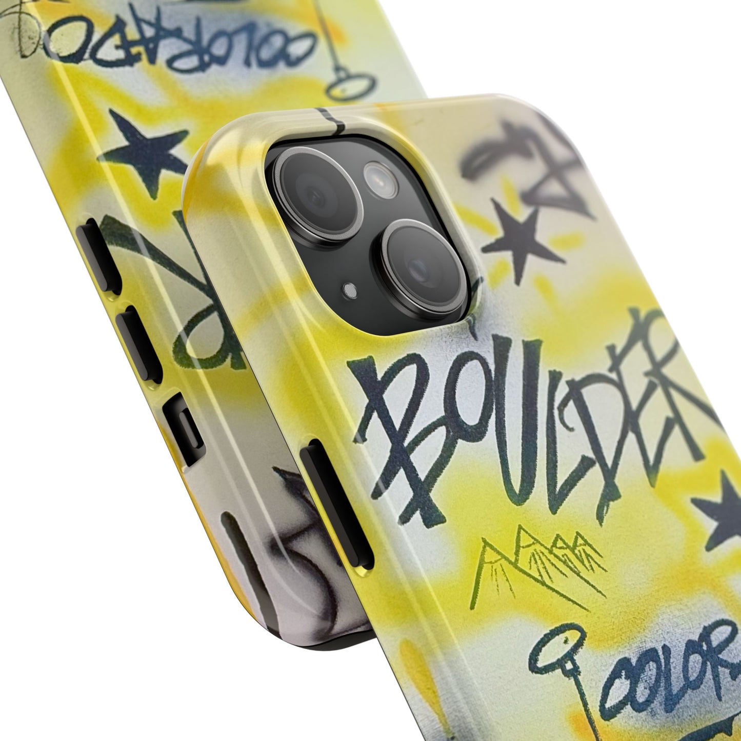 "boulder" airbrush iPhone case