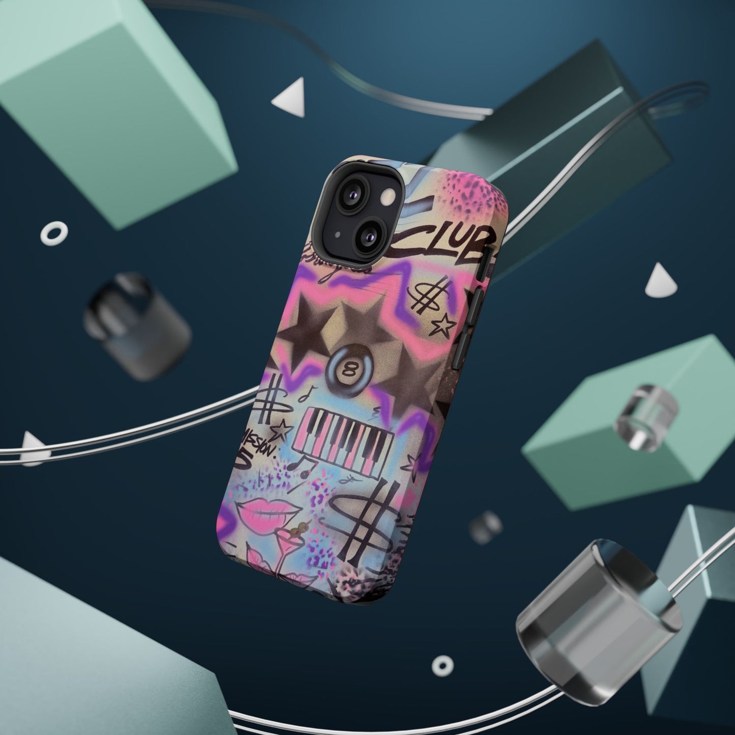 MagSafe "jazz club" airbrush iPhone case