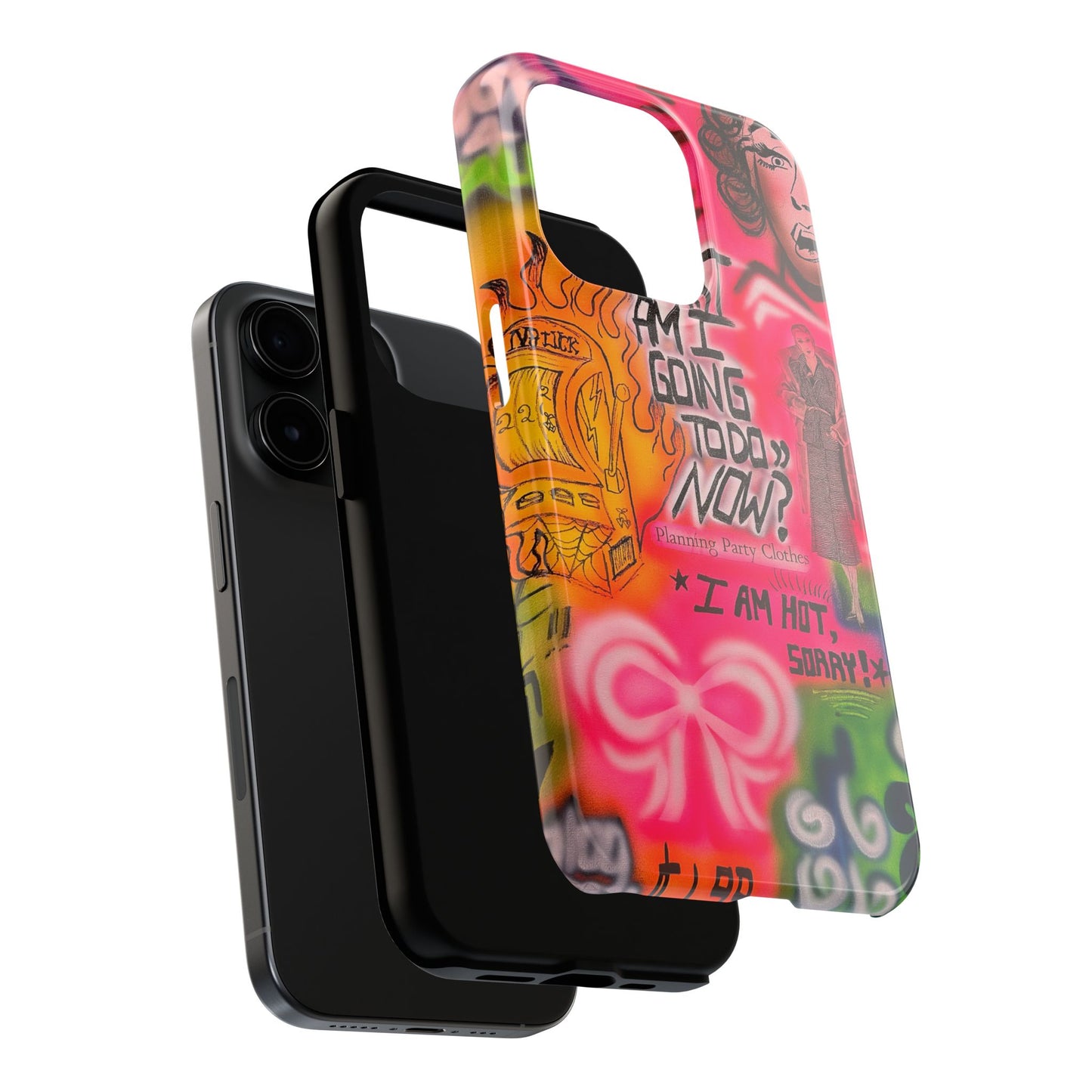"out of luck" airbrush iPhone case