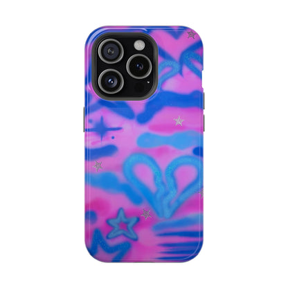 MagSafe "blue camo" airbrush iPhone case