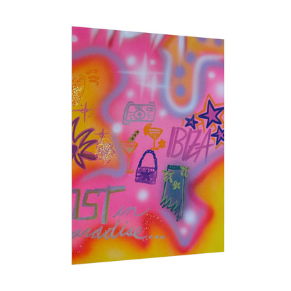 "ibiza" airbrush rolled print