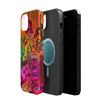 MagSafe "wild, wild west" airbrush iPhone case