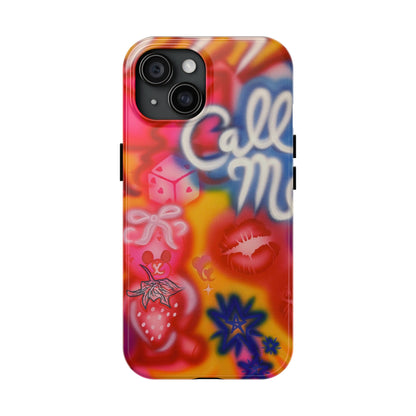 "CALL ME!" airbrush iPhone case