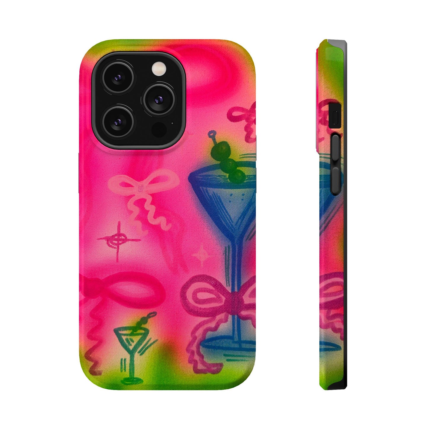 MagSafe „Bow Martini“ Airbrush-iPhone-Hülle