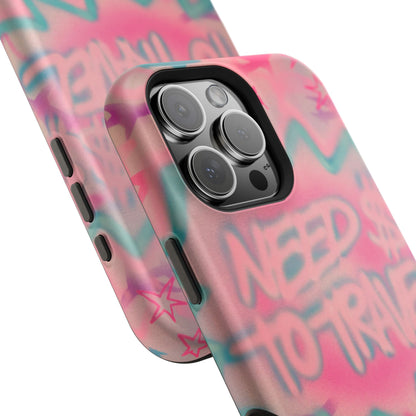 MagSafe "need $$ to travel" airbrush iPhone case