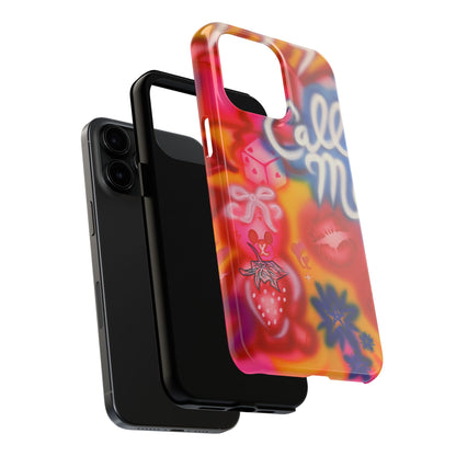 "CALL ME!" airbrush iPhone case