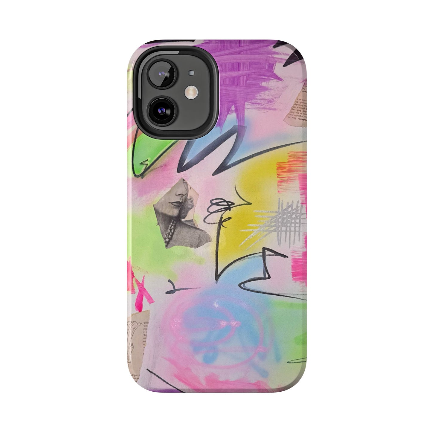 "pastel static" airbrush iPhone case