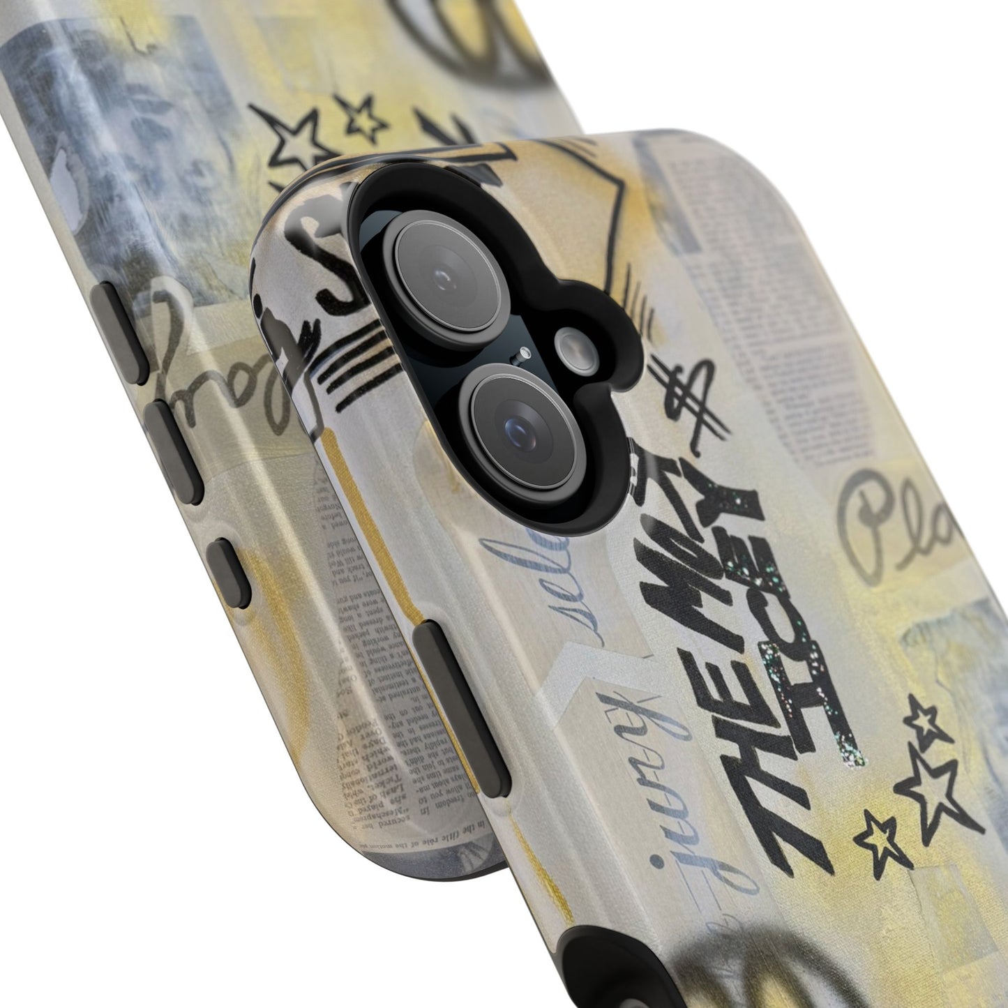 MagSafe "golden glacier" airbrush iPhone case