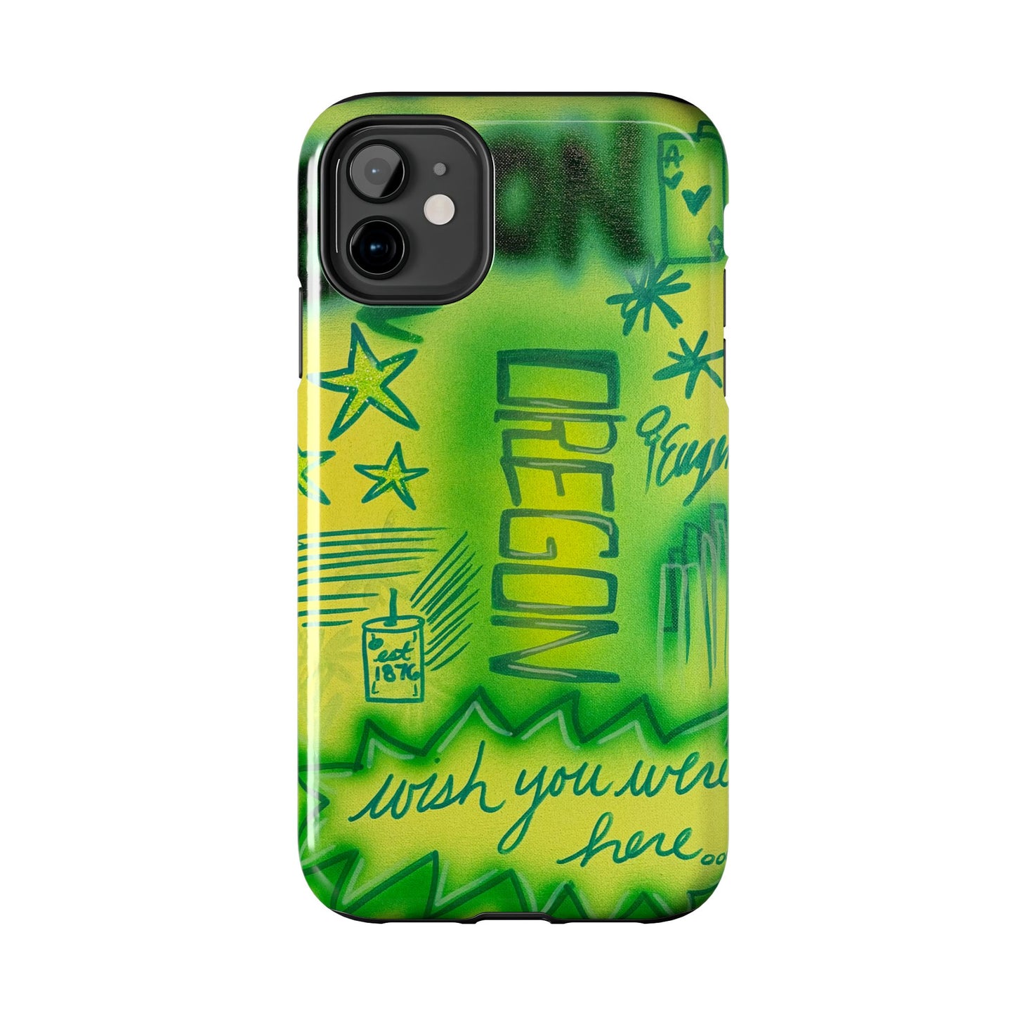 "oregon" airbrush iPhone case