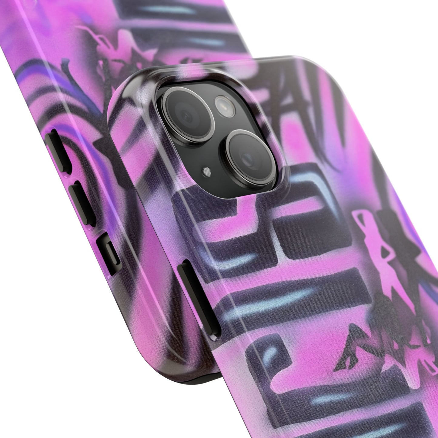 "neon nights" airbrush iPhone case