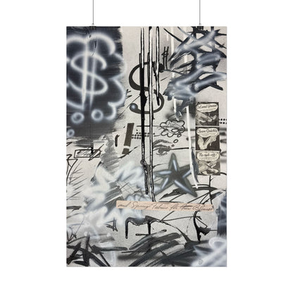 "monochrome mood" airbrush rolled print
