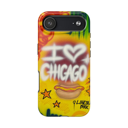 "chicago" airbrush iPhone case