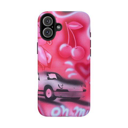 "on her way" airbrush iPhone case