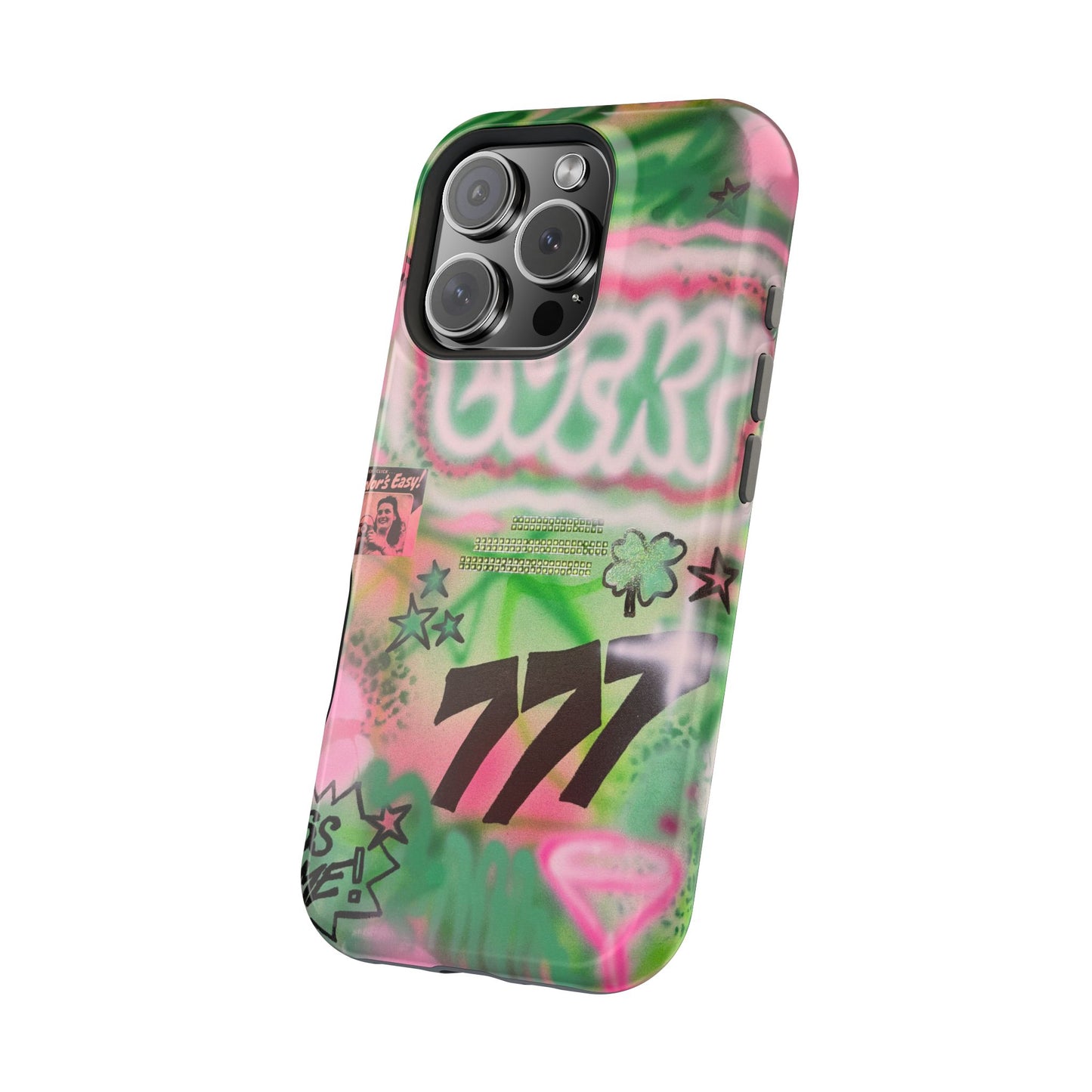 MagSafe "so lucky" airbrush iPhone case