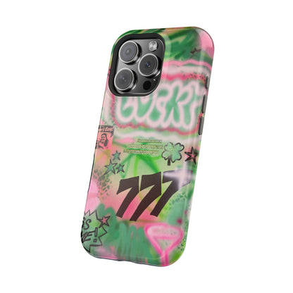 MagSafe "so lucky" airbrush iPhone case