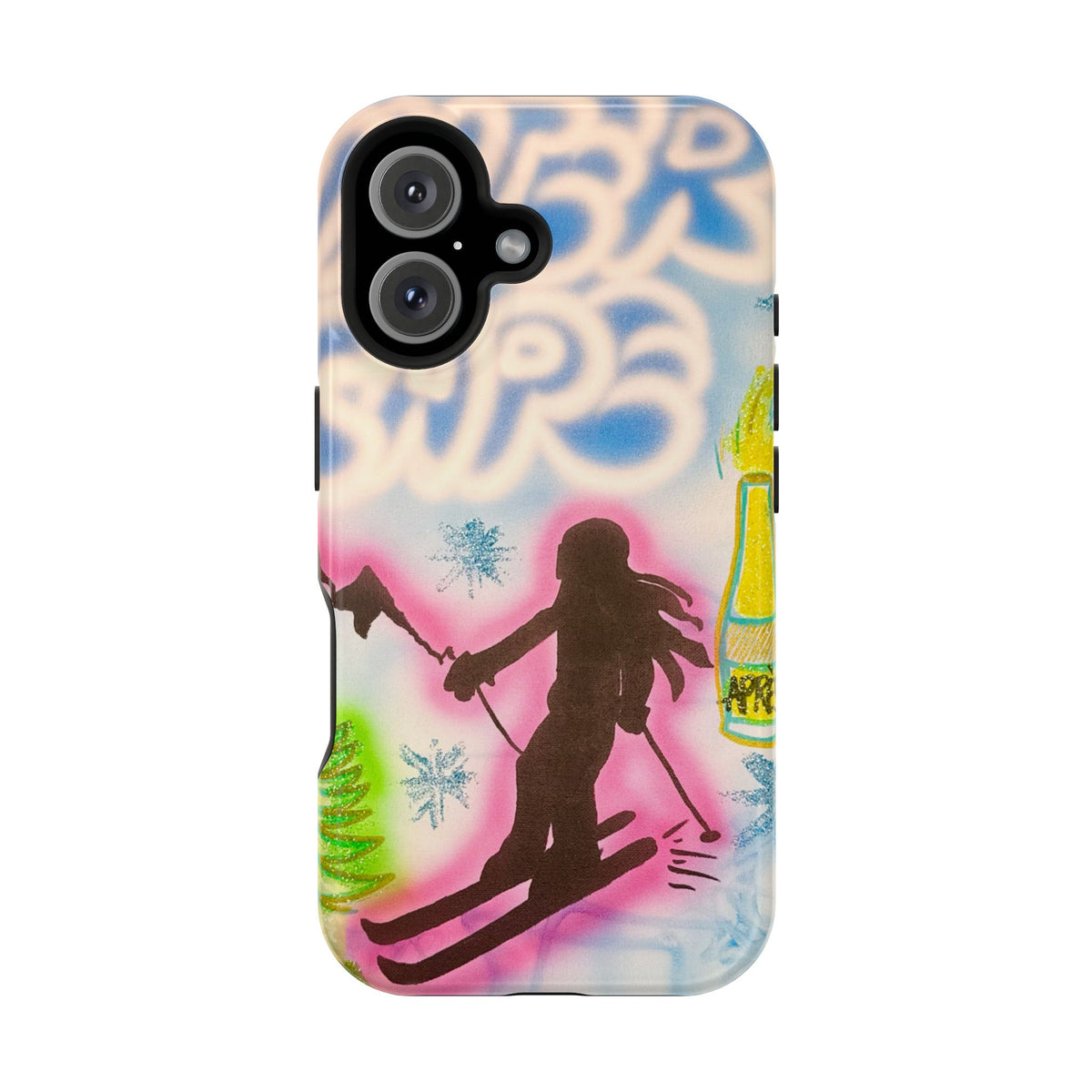 MagSafe "winter escape" airbrush iPhone case