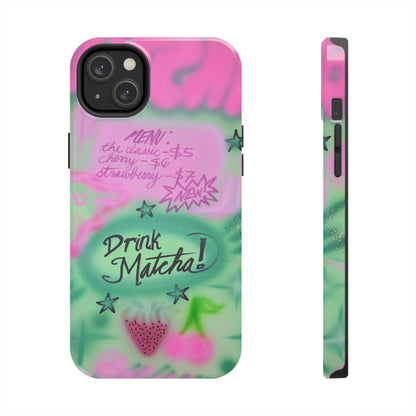 "matcha!" airbrush iPhone case
