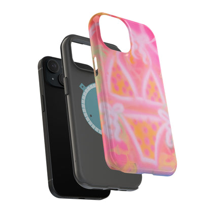 MagSafe "yellow polka dot bikini" airbrush iPhone case