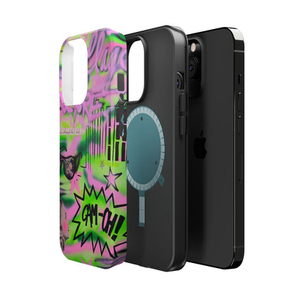MagSafe "green camo" airbrush iPhone case