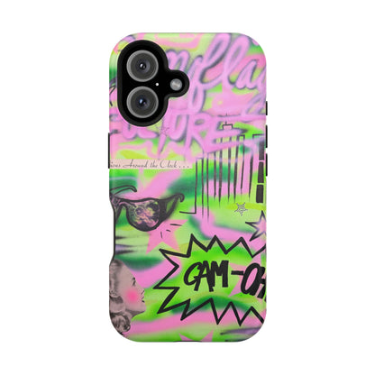 MagSafe "green camo" airbrush iPhone case