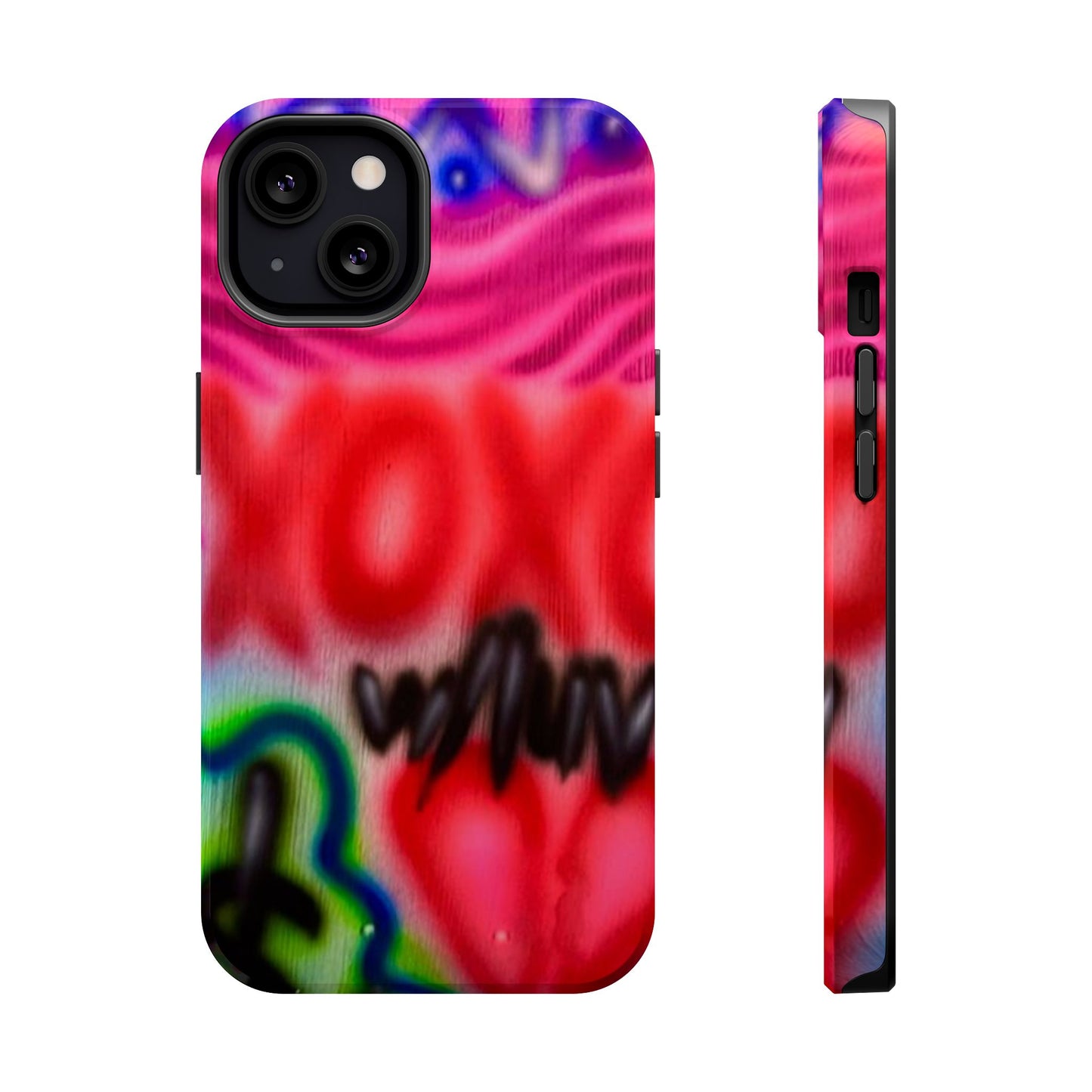MagSafe Airbrush-iPhone-Hülle „with luv, xoxo“