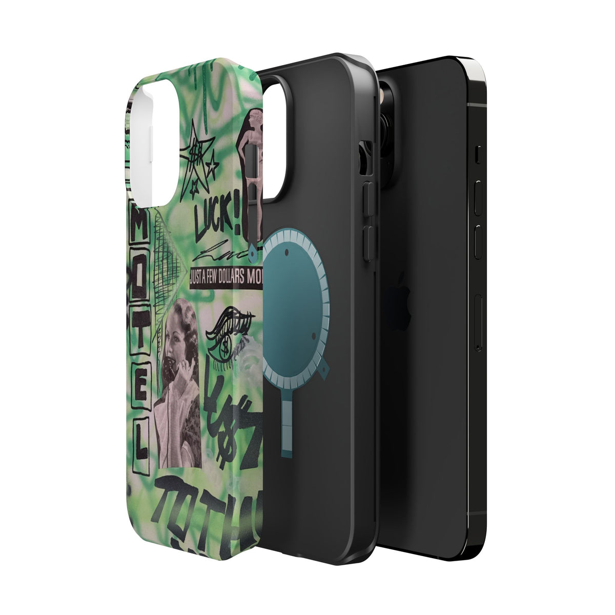 MagSafe "lust over luck" airbrush iPhone case