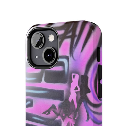 "neon nights" airbrush iPhone case