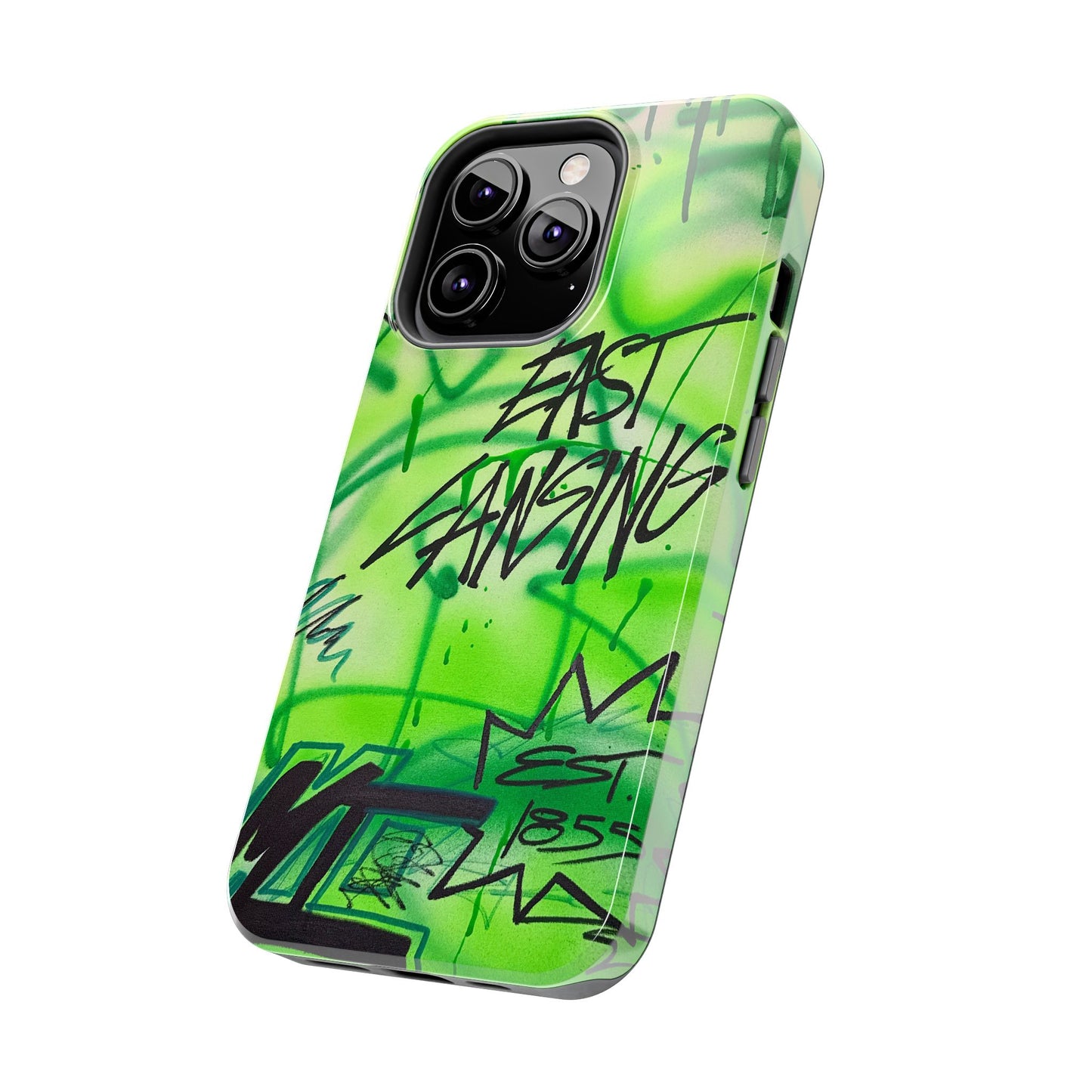 "east lansing, mi" airbrush iPhone case