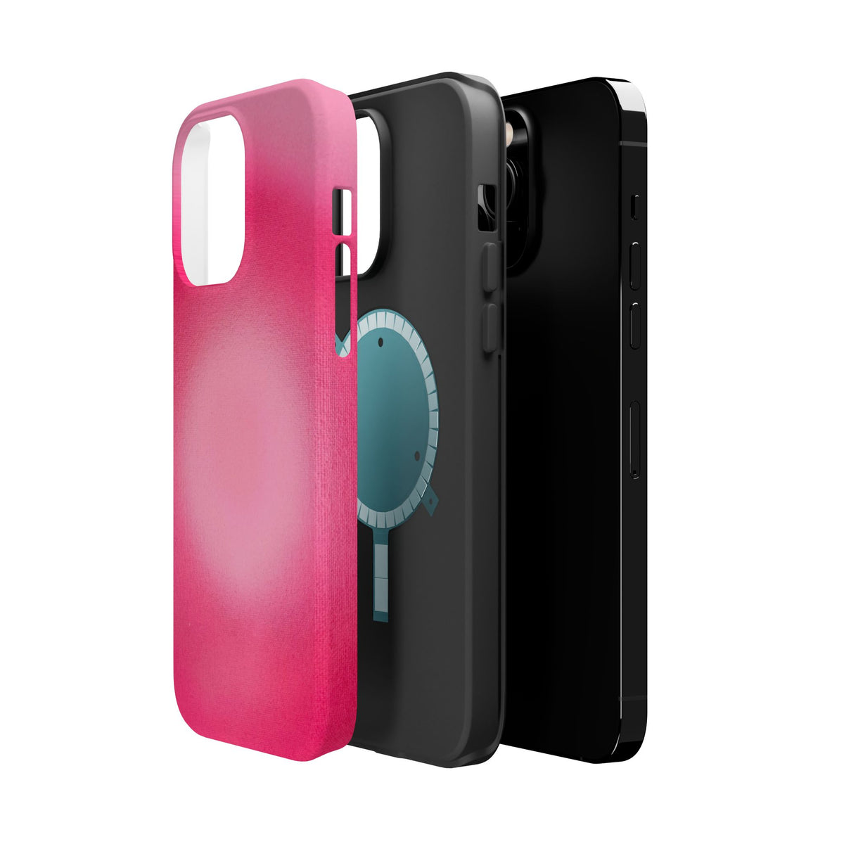 MagSafe "pinkberry" airbrush iPhone case