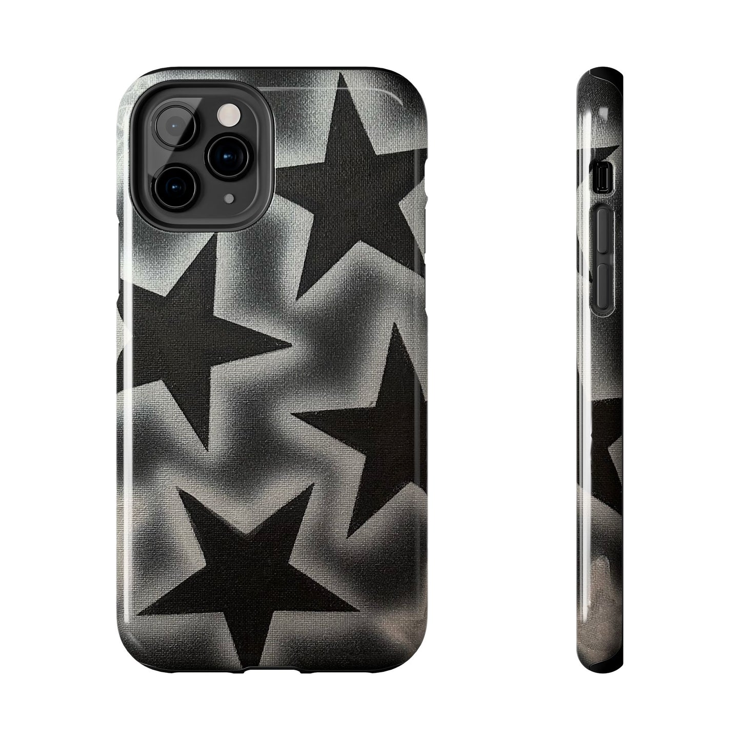 "chrome stars" airbrush iPhone case