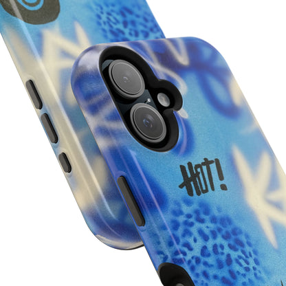 MagSafe "brilliant blues" airbrush iPhone case