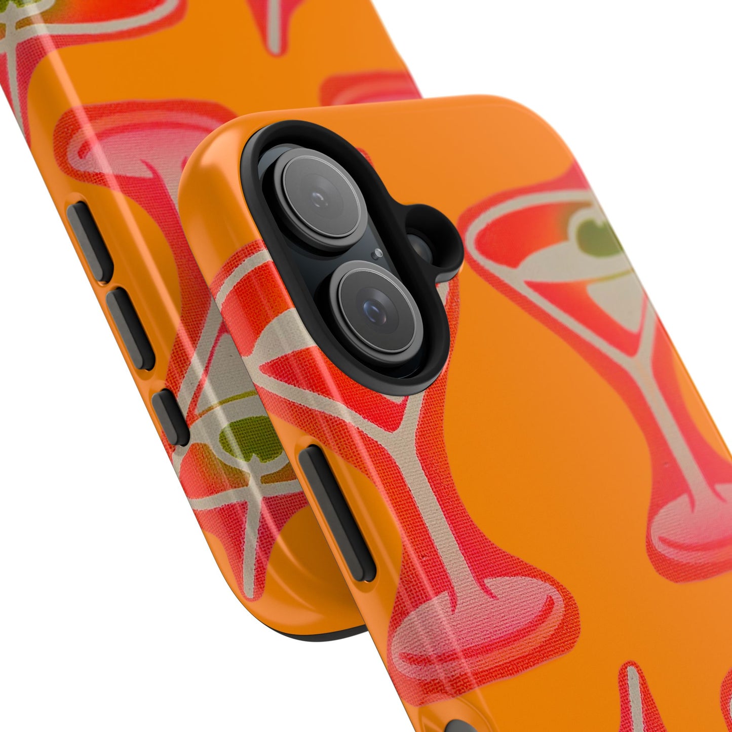 "shaken, not stirred” airbrush iPhone case