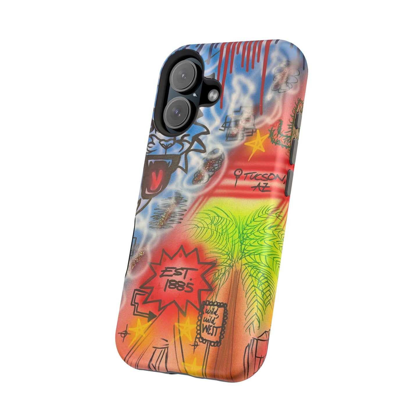 MagSafe Airbrush iPhone-Hülle „Tucson, AZ“