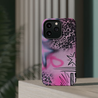 MagSafe "onyx cheetah" Airbrush iPhone Hülle