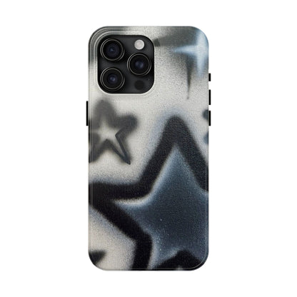 "black & white stars" airbrush iPhone case
