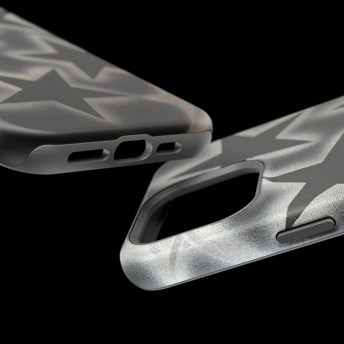 MagSafe "chrome stars" airbrush iPhone case