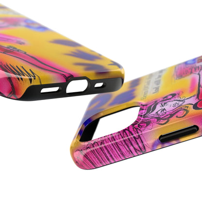 "spiraling thoughts" airbrush iPhone case