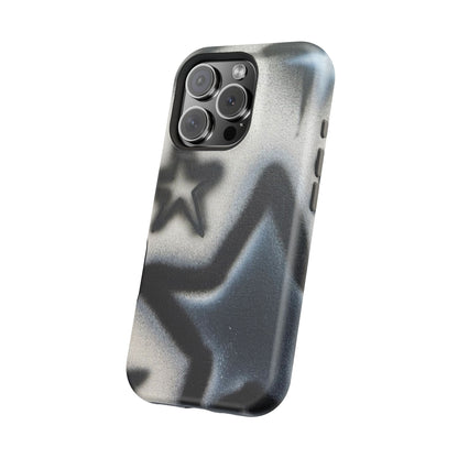 MagSafe "black & white stars" airbrush iPhone case