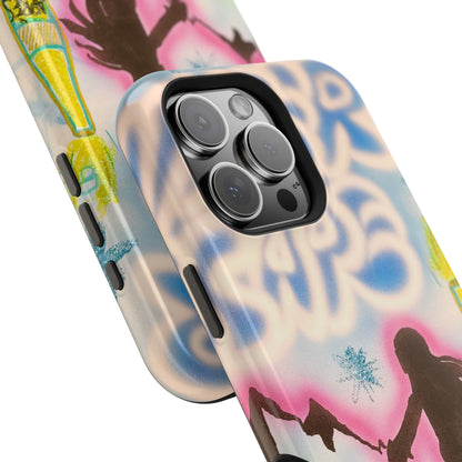 MagSafe "winter escape" airbrush iPhone case