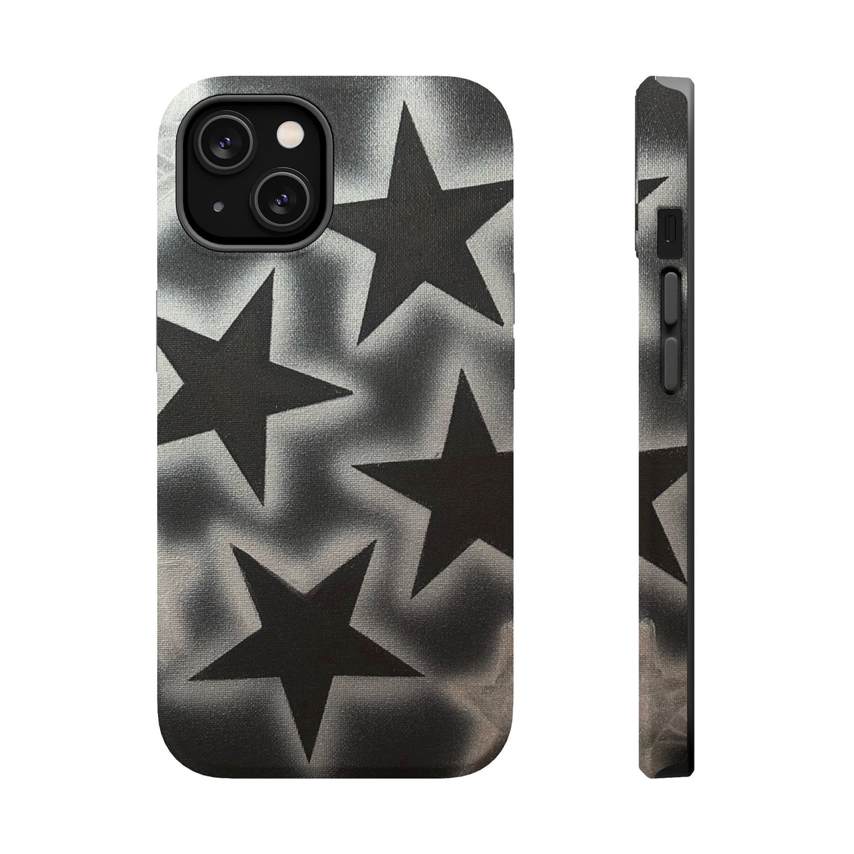MagSafe "chrome stars" airbrush iPhone case