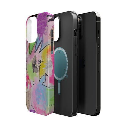 MagSafe "pastel static" airbrush iPhone case