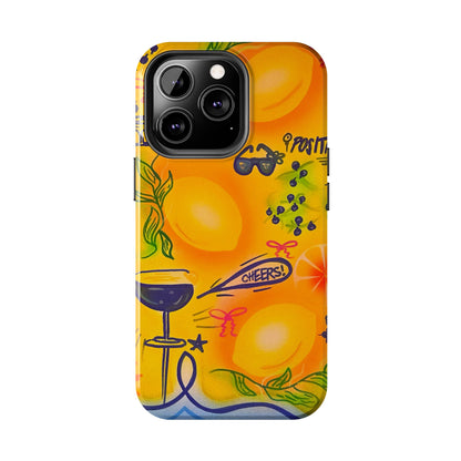 "citrus coastline" airbrush iPhone case