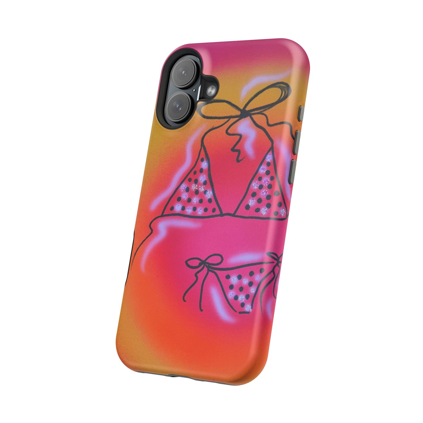 MagSafe "glitter bikini" airbrush iPhone case