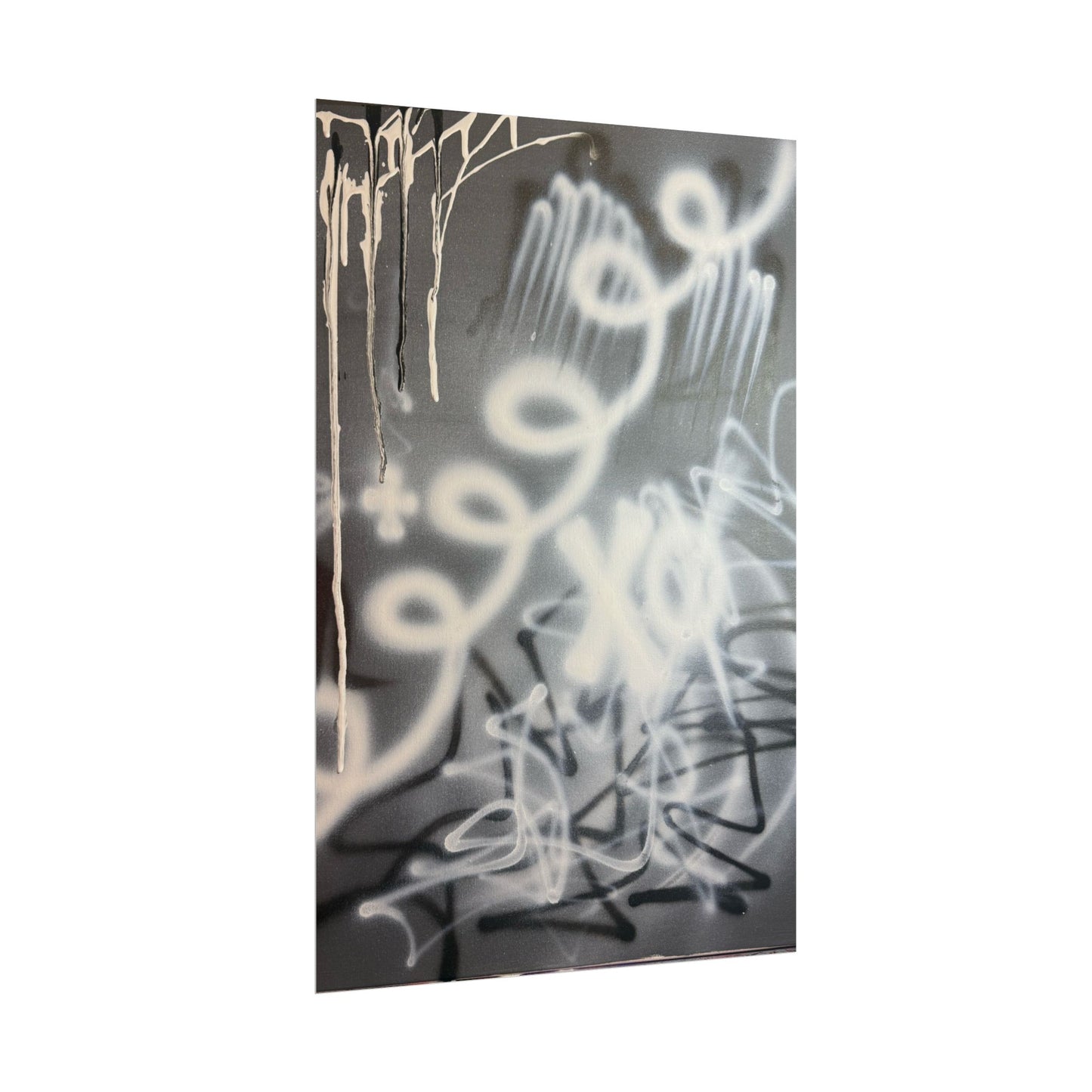 "spatial blur" airbrush rolled print