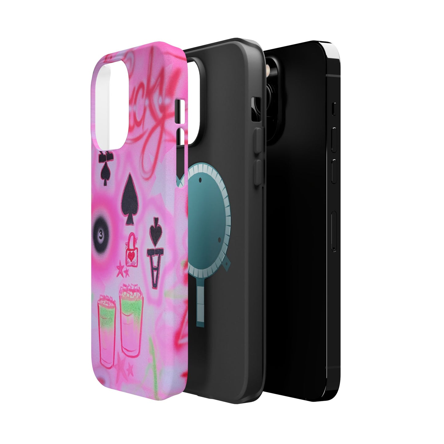 MagSafe "lucky ace" airbrush iPhone case